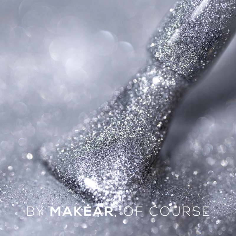 Makear MCL03 Silver Purr - UV Gél Lakk 8 ml