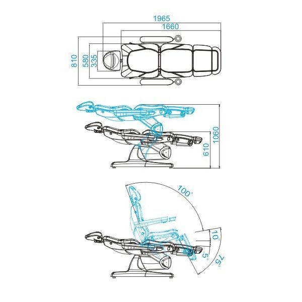 AS109081 elektromos kozmetikai szék