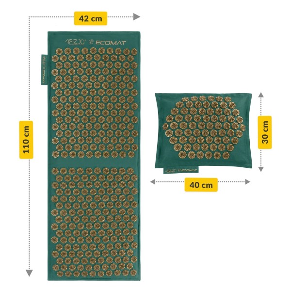 Akupresszúrás szőnyeg párnával ECO XL