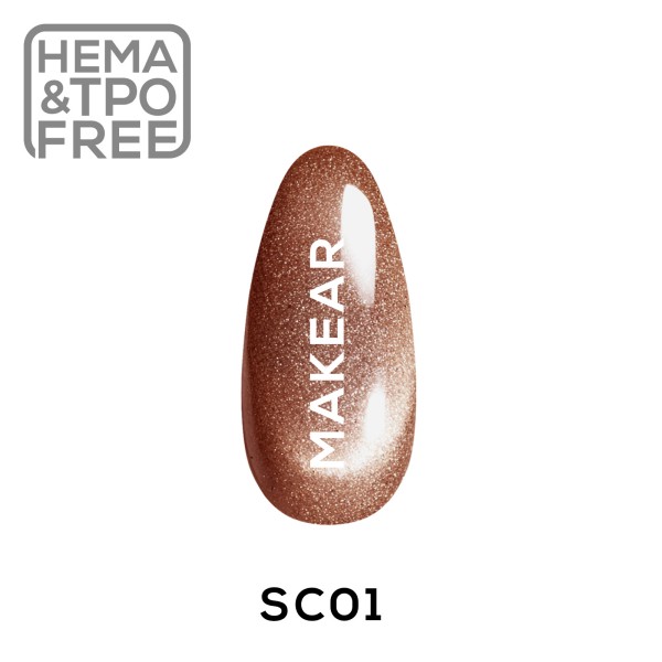 Makear SC01 Silky Cat Eye gél lakk 8 ml
