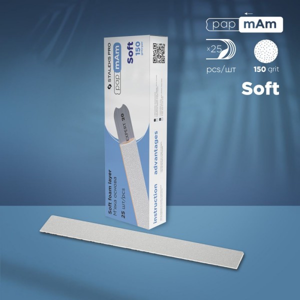 STALEKS PRO EXPERT PapmAm Soft eldobható fehér reszelő DFCE-20-150/25w