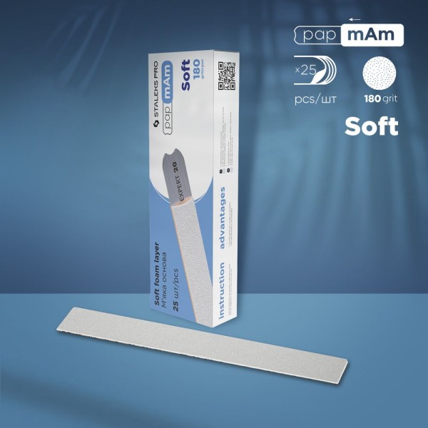 STALEKS PRO EXPERT PapmAm Soft eldobható fehér reszelők DFCE-20-180/25w