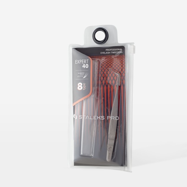 STALEKS PRO EXPERT szempilla csipesz TE-40/8