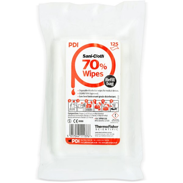 PDI 125 refil fertőtlenítő törlőkendő