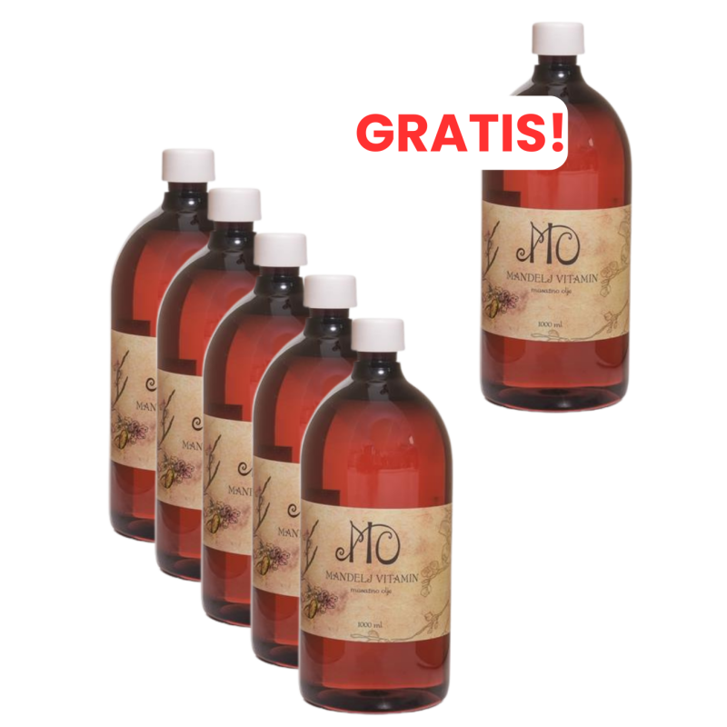 Mandula vitaminos masszázsolaj 5+1 ajándék 