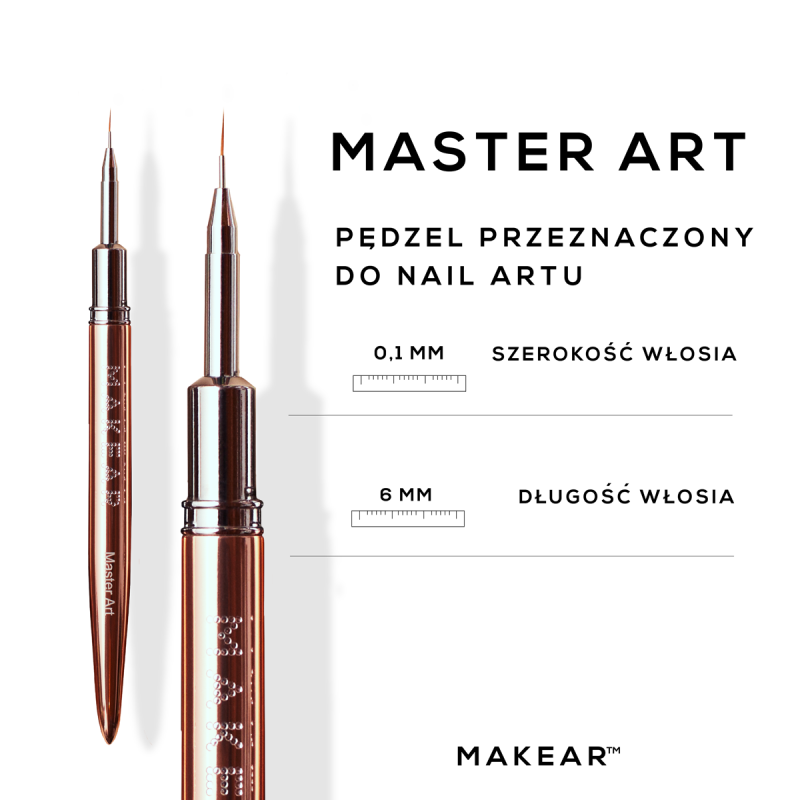 Körömdíszítő ecset Master Art