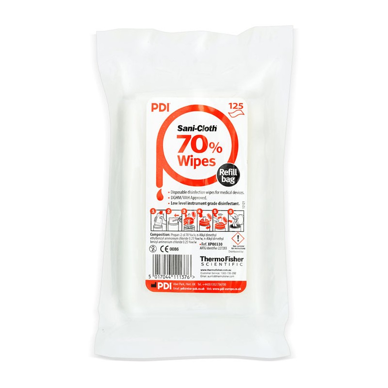 PDI 125 refil fertőtlenítő törlőkendő