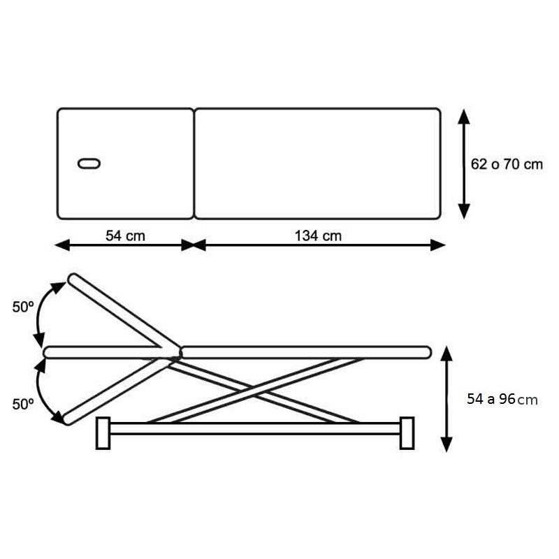 CE 0127 AR elektromos masszázságy - 2 részes