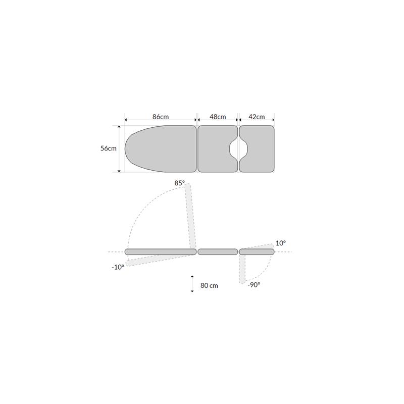 SF-1030-B-POD nőgyógyászati ágy