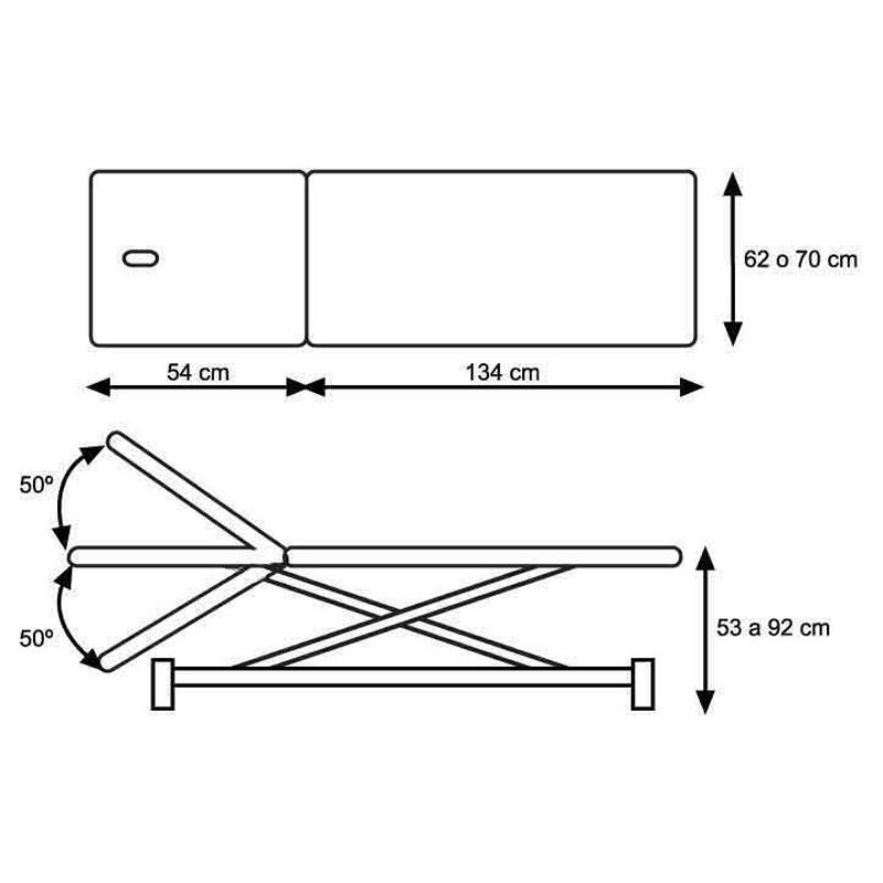 CH 0127 AR - 2 szekciós hidraulikus masszázságy 